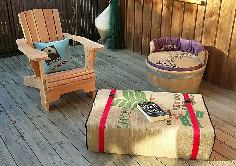 objets en sac jute