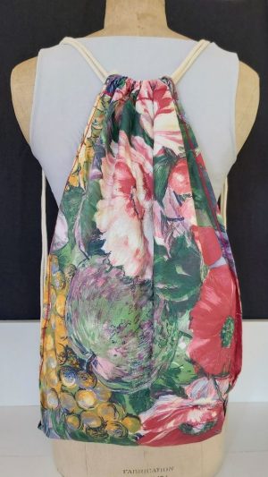 sac à dos de course "fleuri"