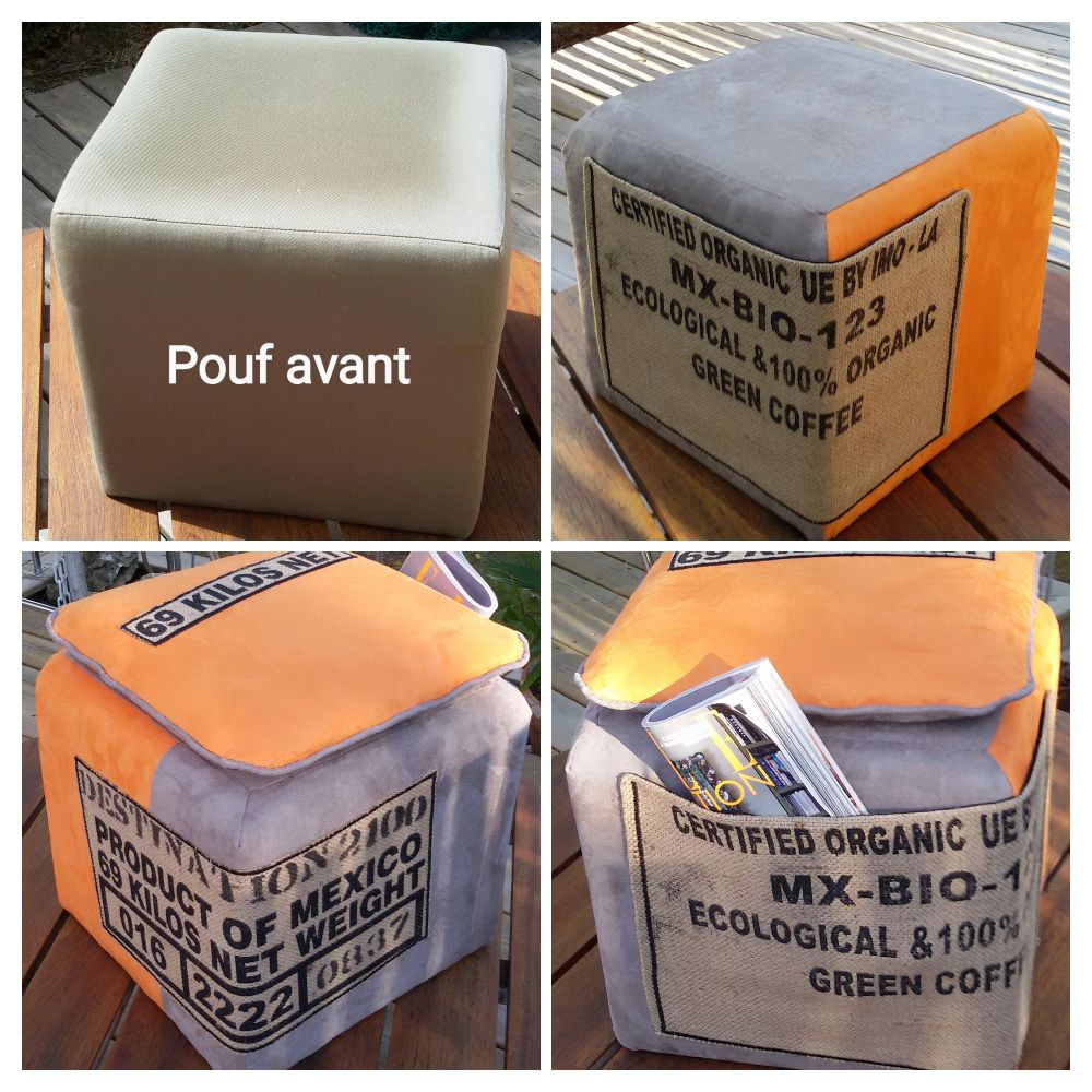 pouf vert